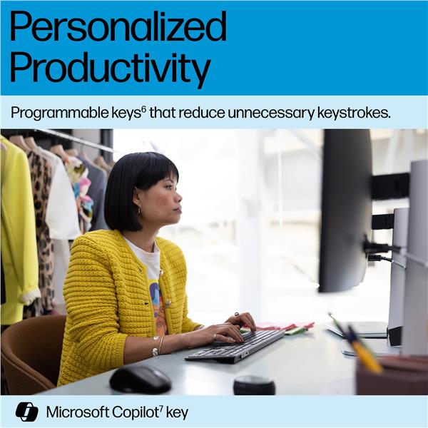 HP 725 Dual-Mode Keyboard Rechargbl - immagine 2