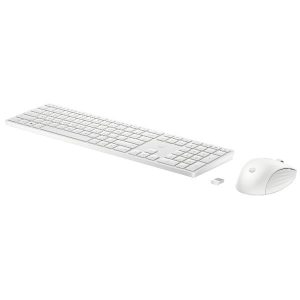 HP 655 Tastiera+Mouse Wrls Bianco