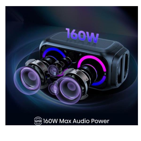 Party Speaker 160W Bluetooth Ipx4 - immagine 7