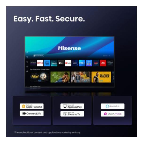 43 E79Q Qled 4K UHD Smart Vidaa U9 - immagine 3