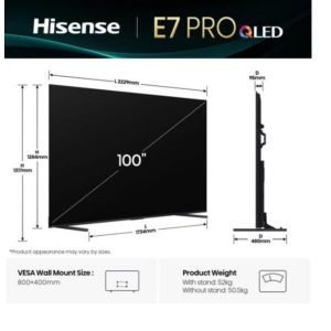 100 E7Q Pro Qled 4K UHD Smart 144Hz