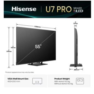 55 U7Q Pro Mini LED 4K UHD 165Hz