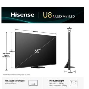 65 U8Q Mini LED 4K UHD Smart 165Hz