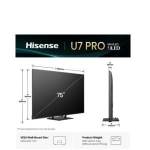 75 U7Q Pro Miniled 4K UHD Smart 165