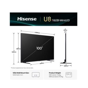 100 U8Q Mini LED 4K UHD Smart 165Hz