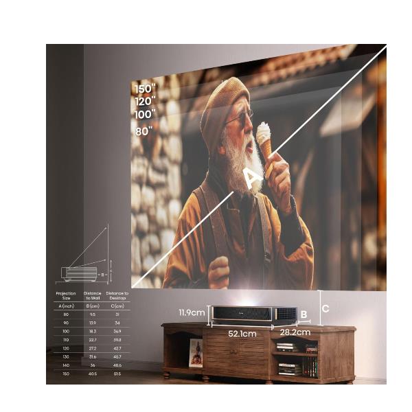 Laser Tv Pt1 80-150 4K UHD 3Laser - immagine 5