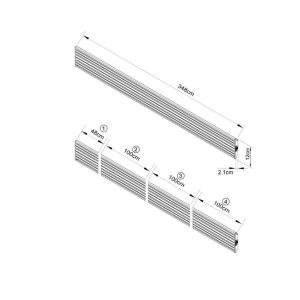 Pro Series Part Binario 348 Cm Nero