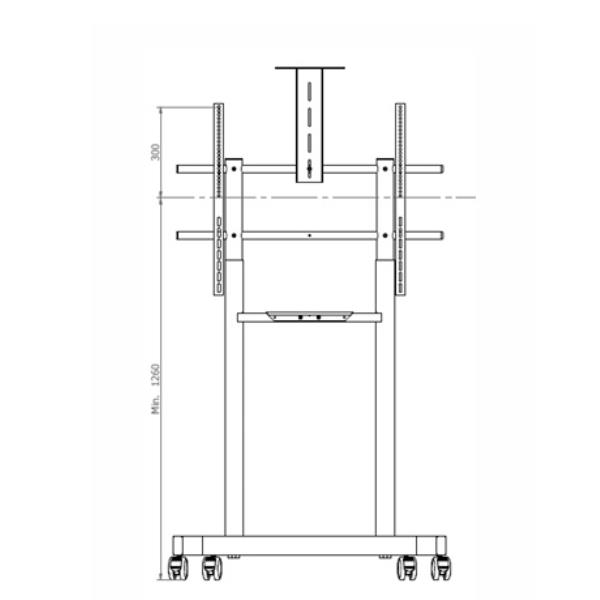 Carrello 800 600 Con 2 Mensole - immagine 4