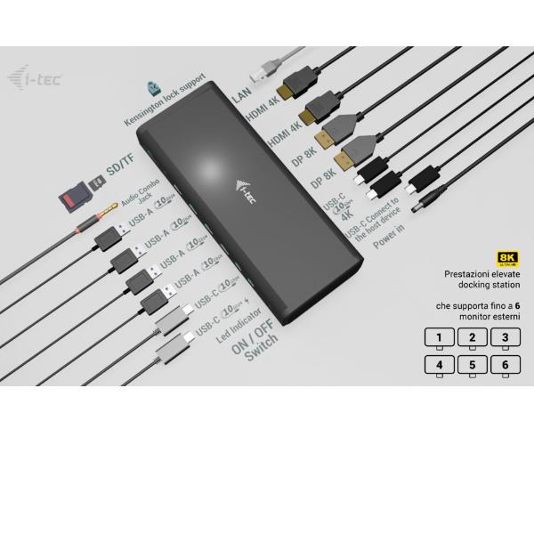 Universal 6X 4K Display Dock Pd140W - immagine 6