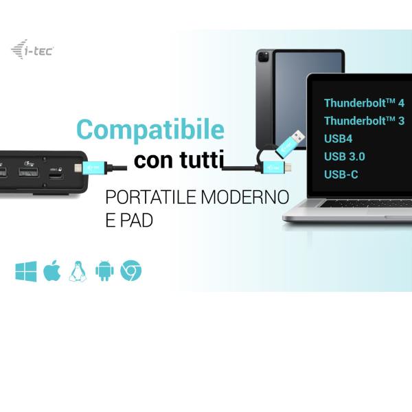 Usb3.0/C Thunder Duald. Dock+Pd100 - immagine 7