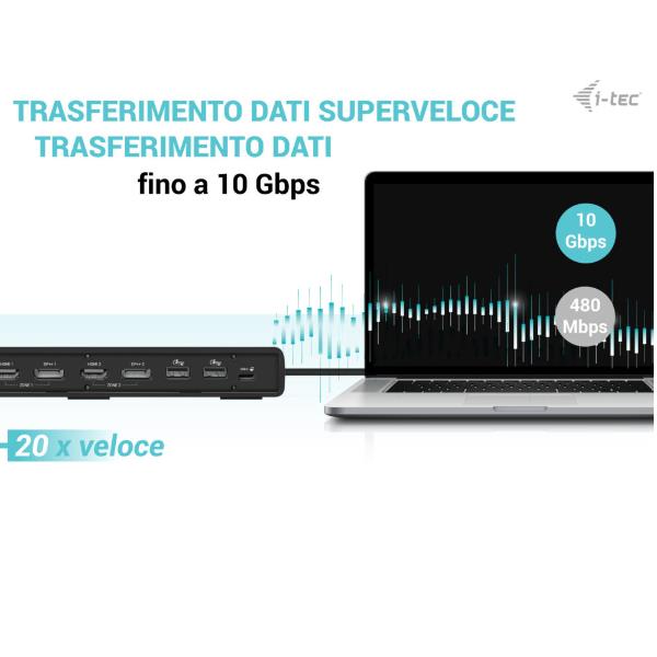 Usb3.0/C Thunder Duald. Dock+Pd100 - immagine 8