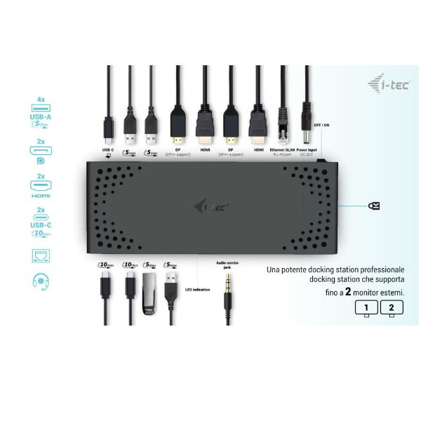 Usb3.0/C Thunder Duald. Dock+Pd100 - immagine 5