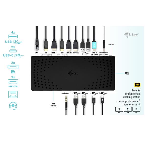 Usb3.0/USB-C/ Thunder3X 4K+P.d.100W - immagine 5