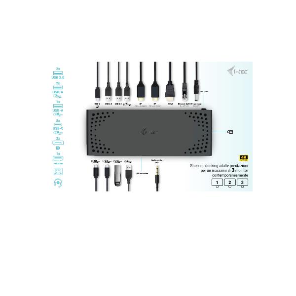 USB-C Triple Displaydock Gen2 Pd100