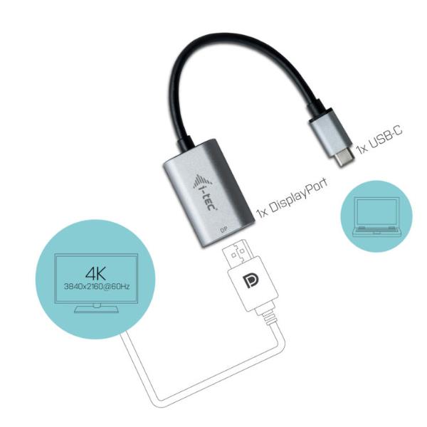 USB-C Metal Display Port Adapt 60Hz - immagine 3