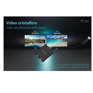 USB-A/USB-C Dual 4K HDMI Video Ada.