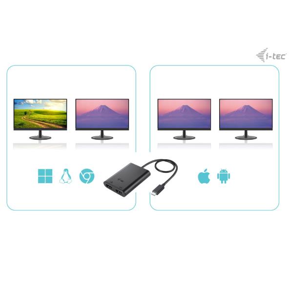 USB-C Dual4K/60Hz HDMI Videoadapter - immagine 5