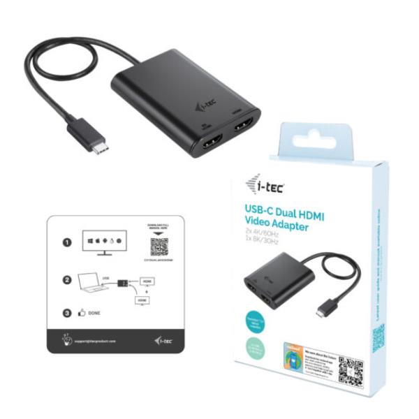 USB-C Dual4K/60Hz HDMI Videoadapter - immagine 3