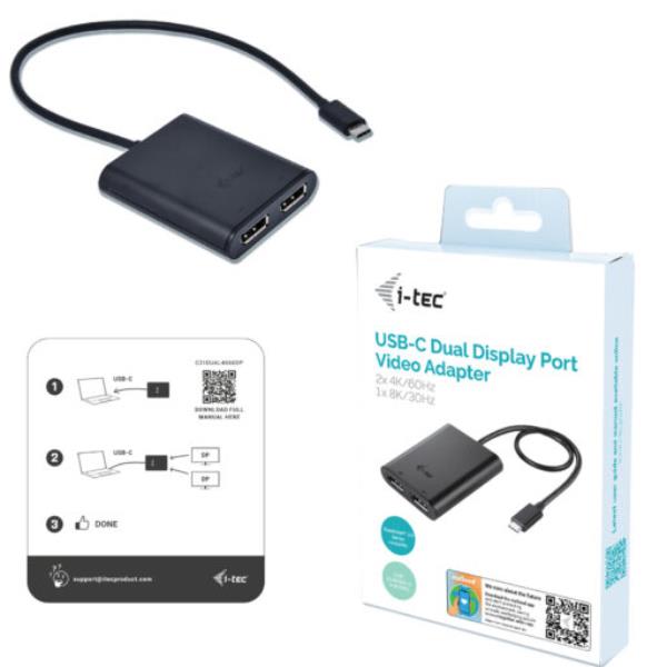 USB-C Dual4K/60Hz DP Videoadapter - immagine 2