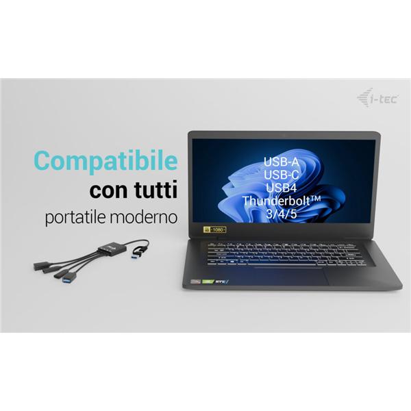 USB-C/USB-A Cable Hub 4 Port - immagine 6