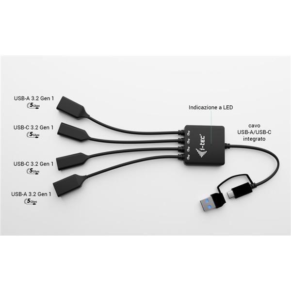 USB-C/USB-A Cable Hub 4 Port - immagine 7