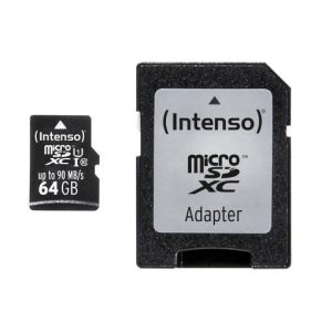 Micro Sd Con Adattatore 64Gb Uhs
