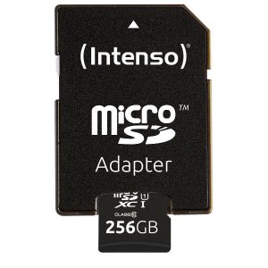 Micro Sd Con Adattatore 256Gb Uhs-I