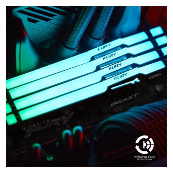 8Gb 5600Mts DDR5 Cl40 Dimm F.b RGB - immagine 4