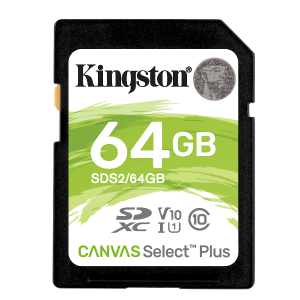 64Gb Sdxc Canvas Select Plus