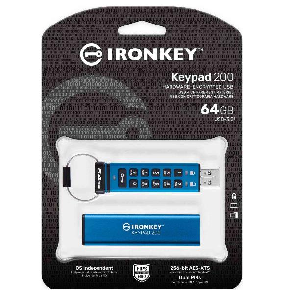64Gb Ironkey Keypad 200 Encrypted - immagine 4