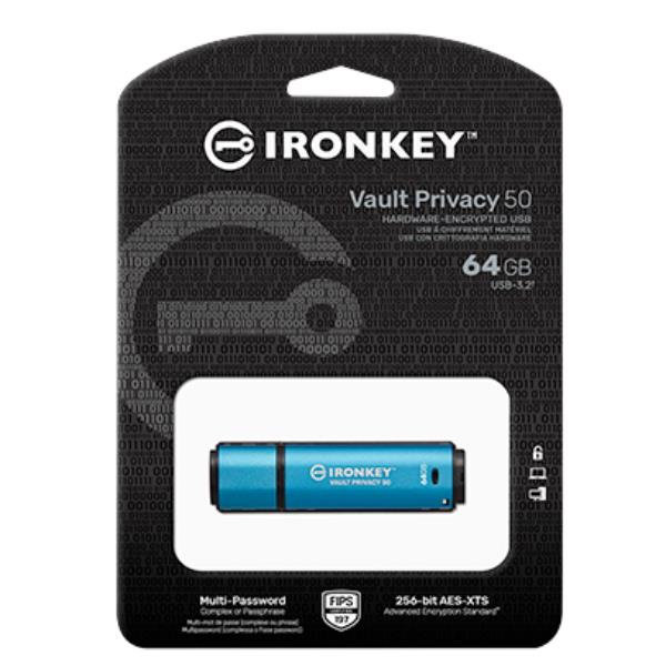 64Gb USB-C Ironkey Vaultprivacy 50C - immagine 3