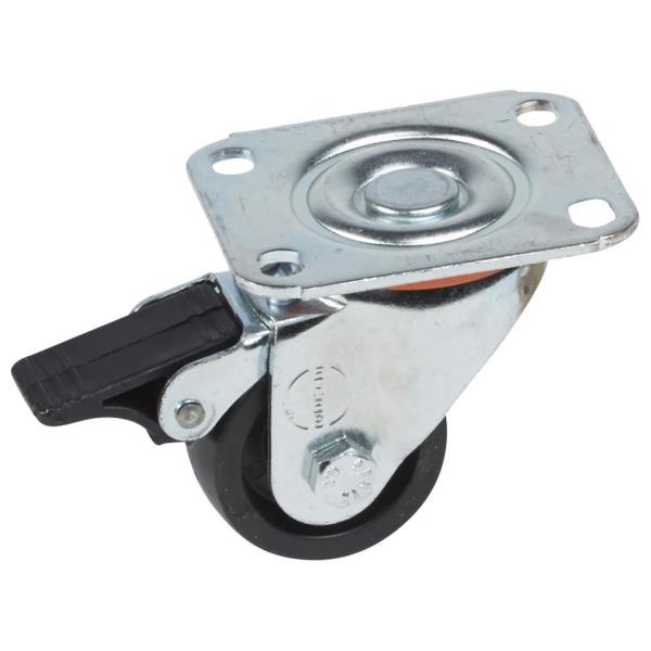 Kit 4 Ruote Pivot 2Freno Port 500Kg - immagine 2