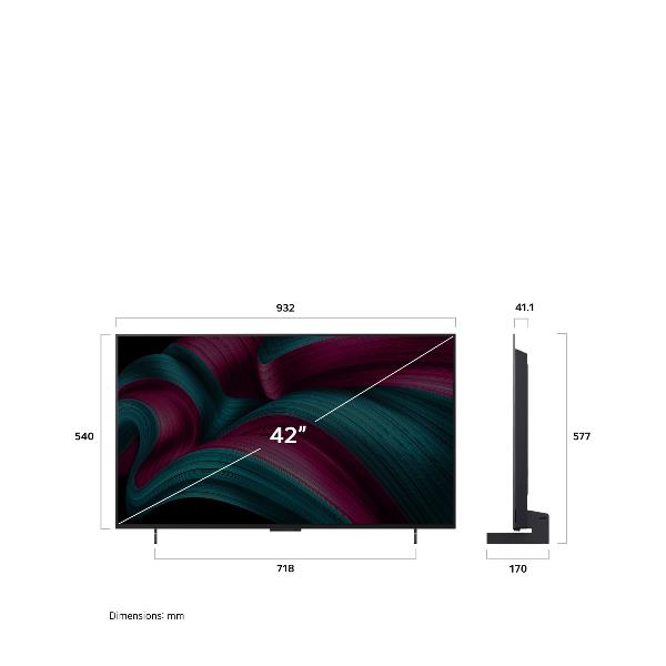 42 OLED Evo C5 4K UHD P.lat Webos25 - immagine 3