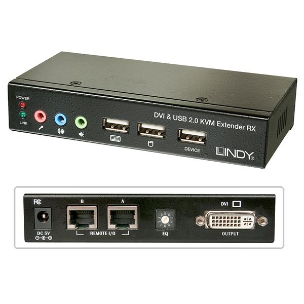 Extender Kvm Cat.6 DVI USB Audio - immagine 4