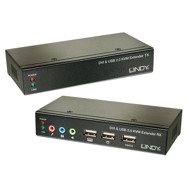 Extender Kvm Cat.6 DVI USB Audio - immagine 3