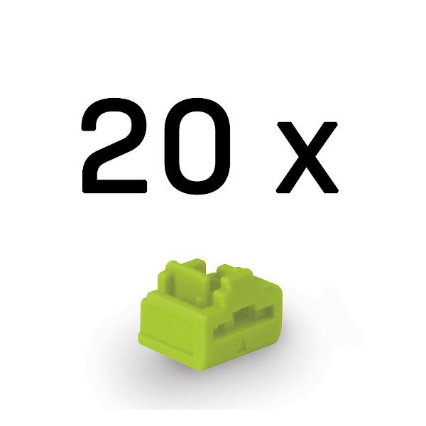 Port Blocker Rj45 Verde 20Pz - immagine 3