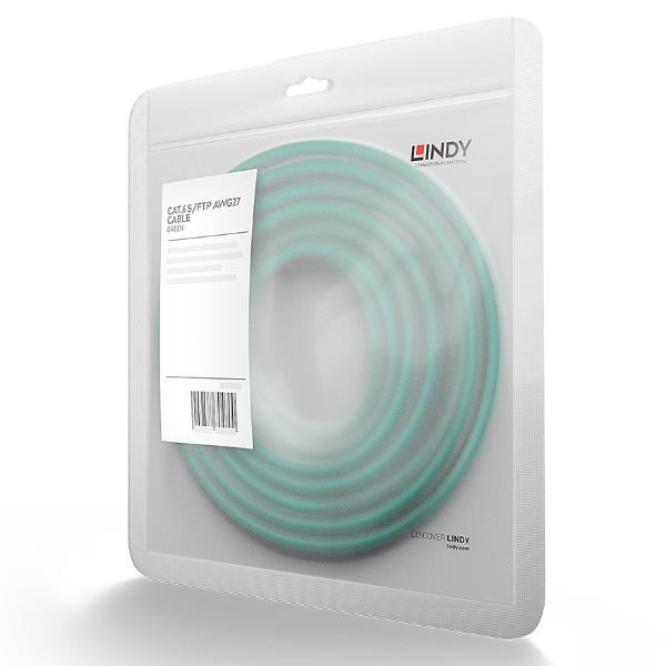 Cavo Cat.6 S/Ftp Verde 30M - immagine 3