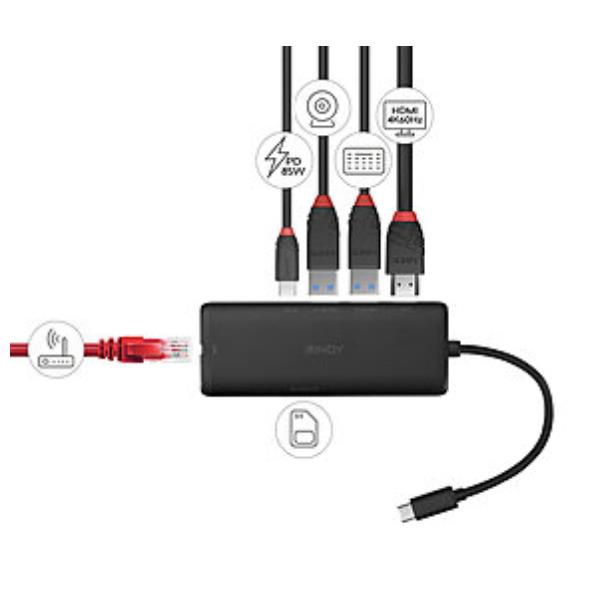 USB 3.2 Type C Laptop Mini Dock - immagine 2