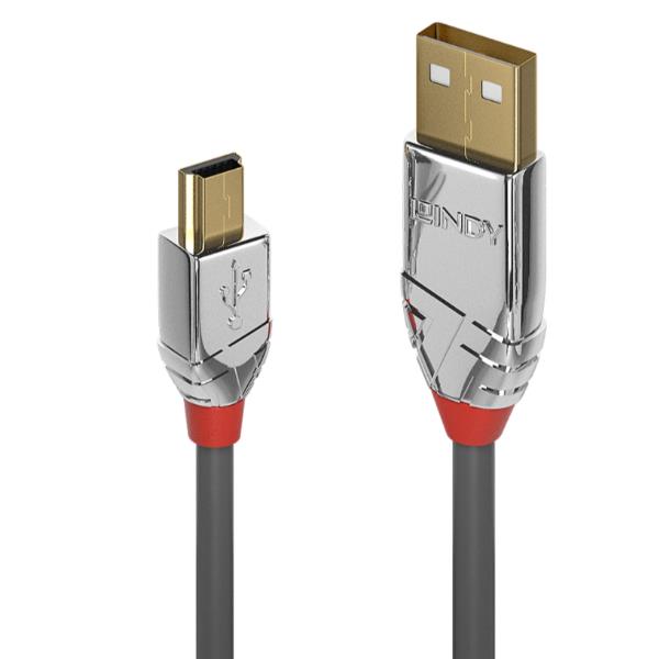 Cavo USB 2.0 Tipo A Mini-B Cromo