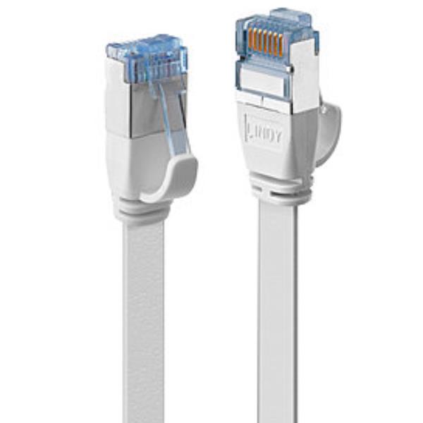Cavo Cat.6A U/Ftp Flat Bianco, 5M - immagine 2