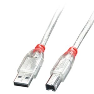 Cavo USB 2.0 Tipo A/B, Trasp., 0,2M