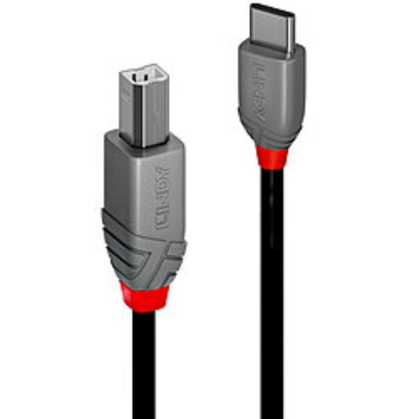 3M Cavo USB 2.0 Tipo C A B, Anthra - immagine 2