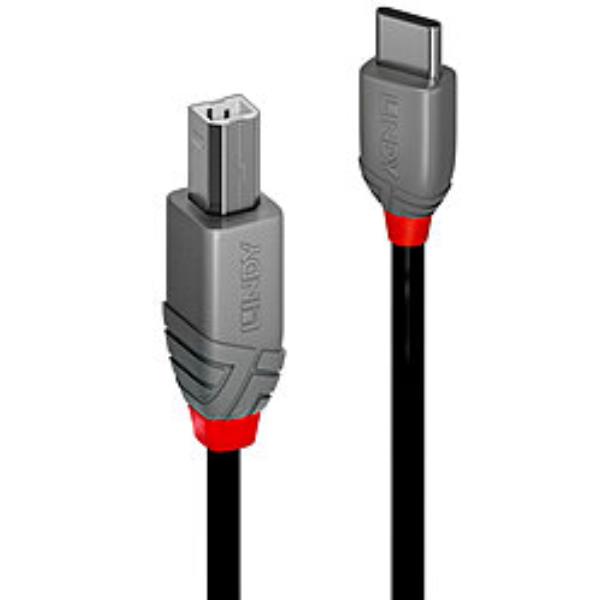 1M Cavo USB 2.0 Tipo C A B, Anthra - immagine 2