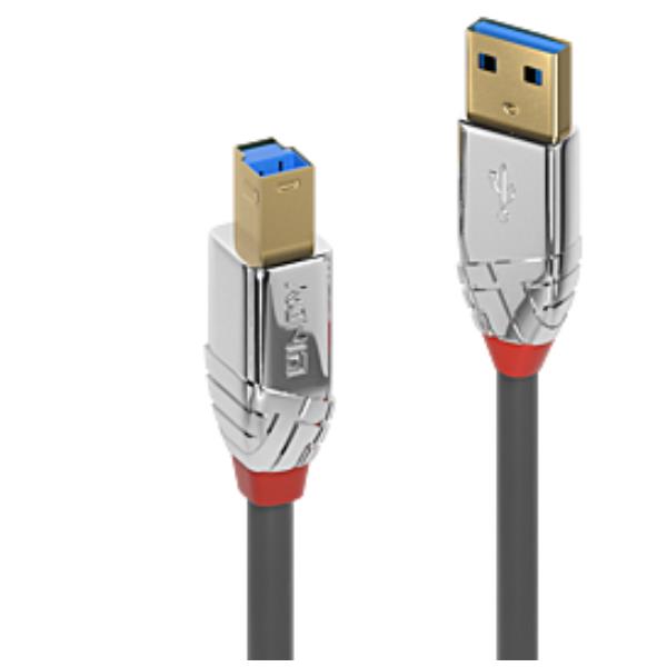 Cavo USB 3.2 Tipo A A B Cromo 3M - immagine 2