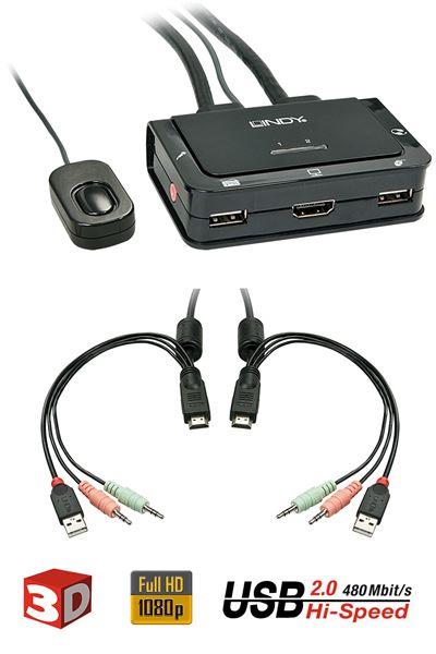 Switch Kvm Compact HDMI USB 2.0 - immagine 3