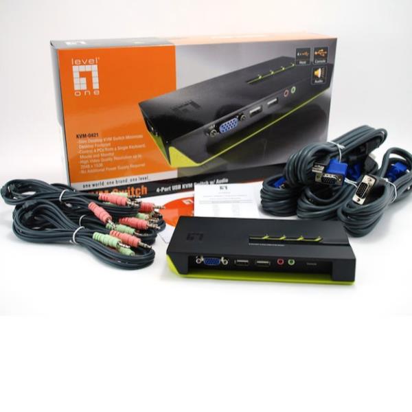 Kvm Switch Desktop 4 USB - VGA Aud - immagine 7