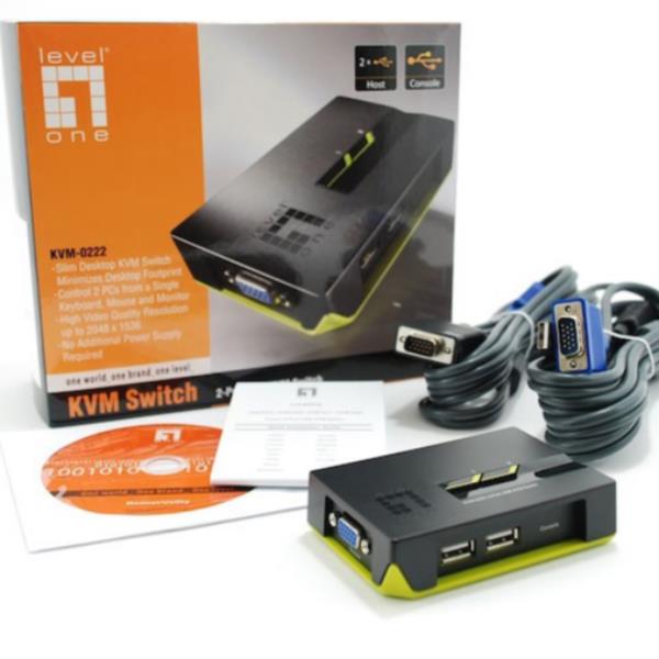 Kvm Switch Desktop 2 USB - VGA Aud - immagine 7