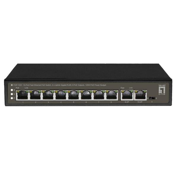 10-Port Fast Ethernet PoE