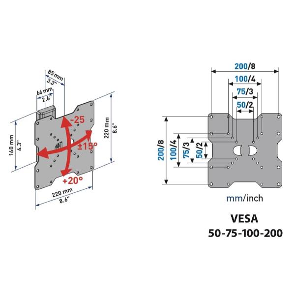 Staffa Parete Cme Rotation T Etr200 - immagine 3