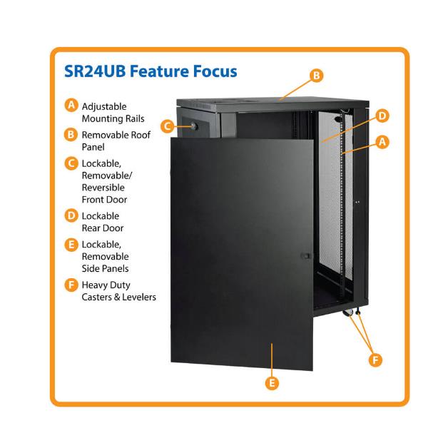 Smartrack 24U Mid-Depth Half-Height - immagine 3